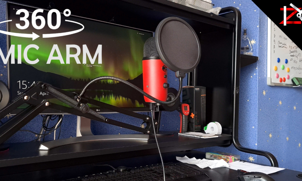 How To Setup A Microphone Boom Arm Desk Stand Tonor Studio Boom Arm
